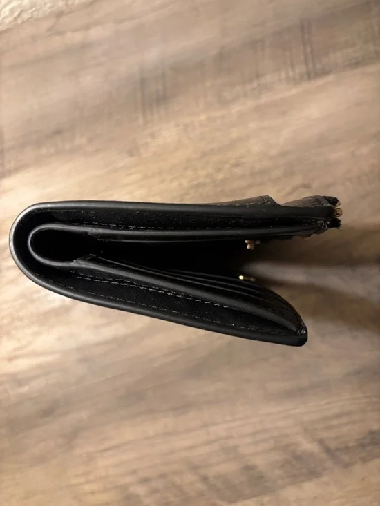 kate spade Black Saffiano Leather Zip Wallet with Gold Hardware - Picture 5 of 8